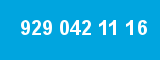 929 042 11 16